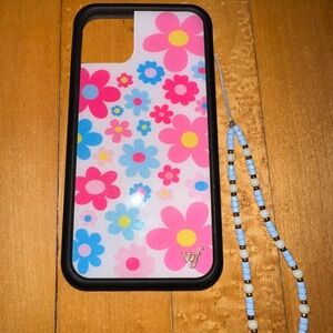 Wildflower Pink & Blue Flower IPhone 11 Phone Case